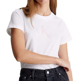 ZENSKA  CALVIN KLEIN MAJICA SATIN CK SLIM TEE