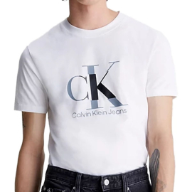 CALVIN KLEIN JEANS - Men's T-shirt with disrupted logo - black -  J30J325190BEH